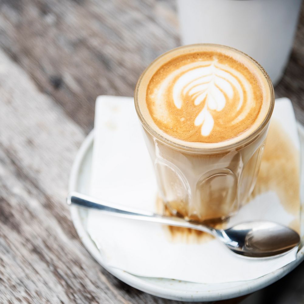 Coffee Caffeine Beverage Drink Cafe Latte Art Concept