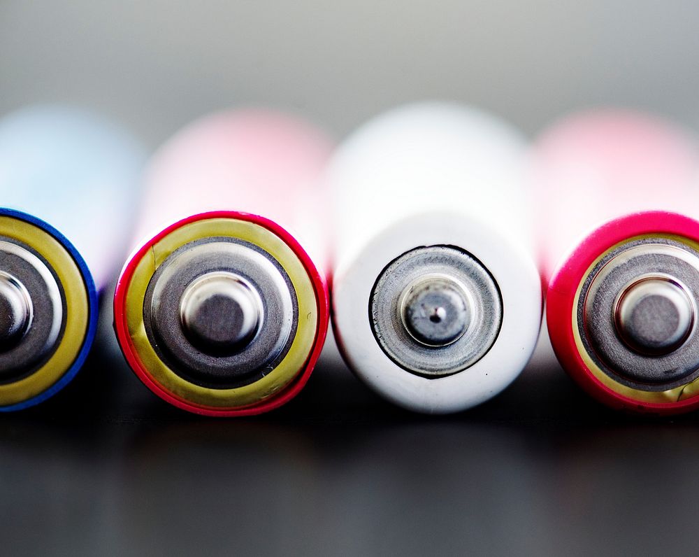 Alkaline battery background