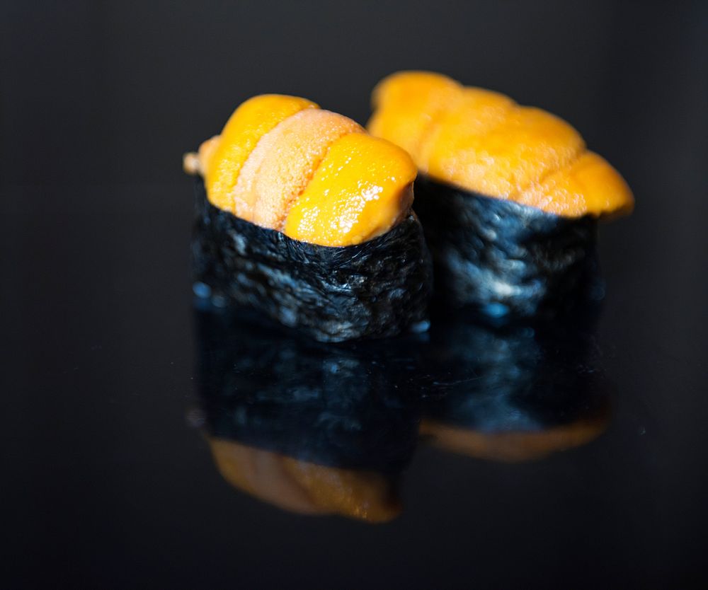 Uni sushi japanese food healthy