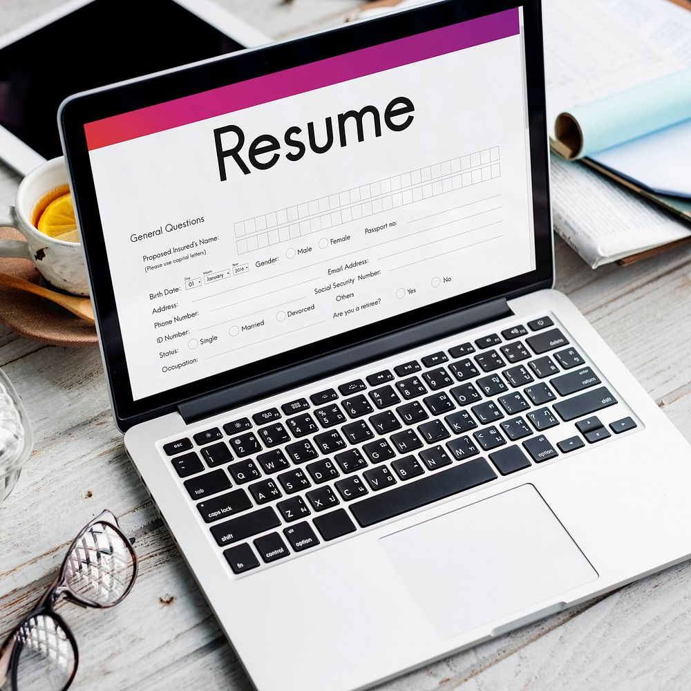 Resume Apply Work Form Concept