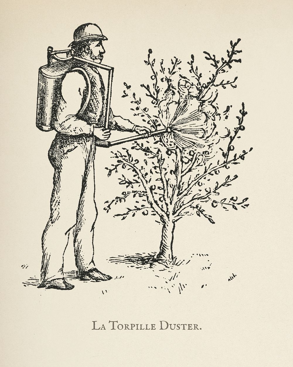  The fruit grower's guide  : Vintage illustration of la torpille duster