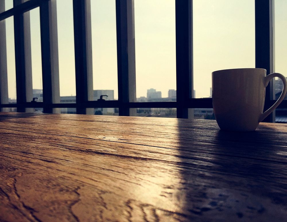 Morning Coffee Cityscape Scene