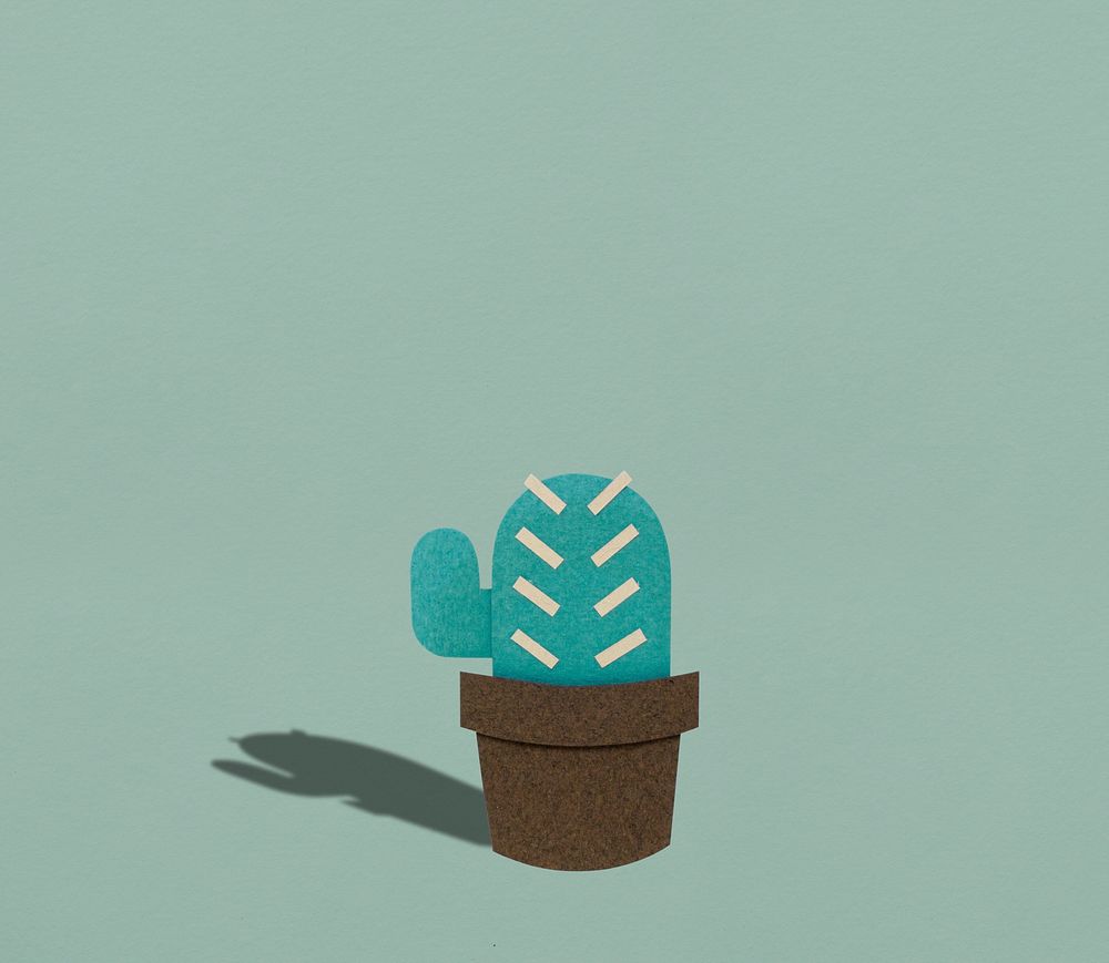 Cactus plant paper craft