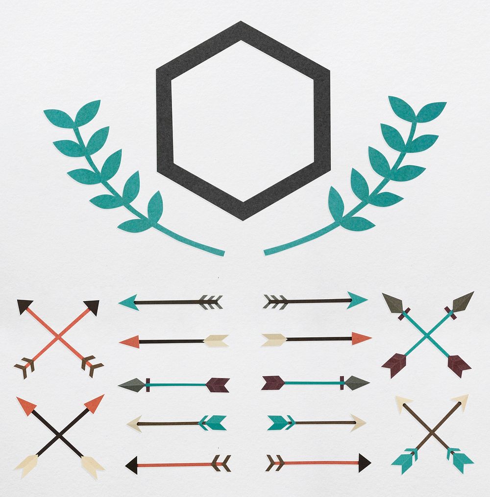 Bow archery icon symbol illustration