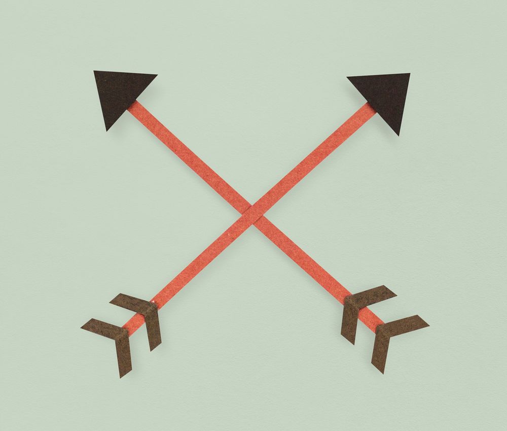 Bow archery icon symbol illustration