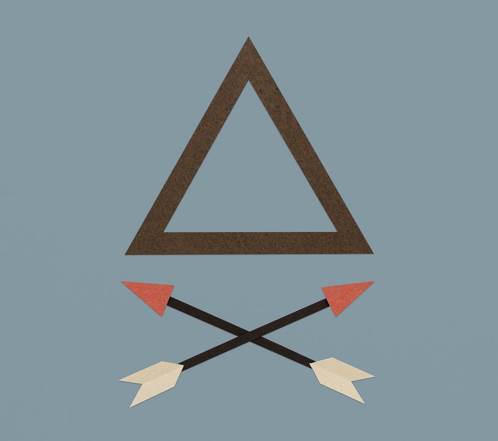 Bow archery icon symbol illustration