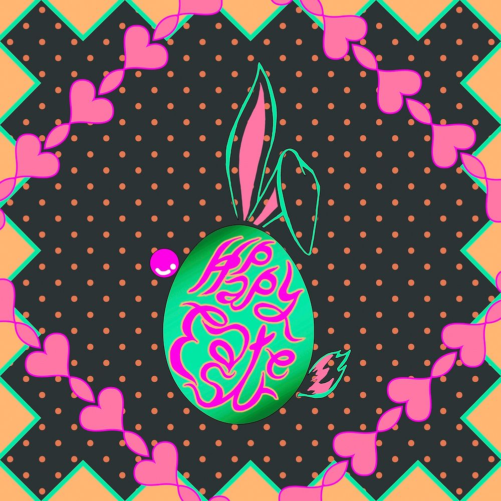 Happy easter egg season illustration graphic
