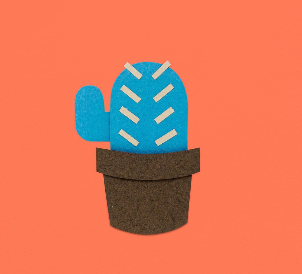 Cactus Plant Flower Icon Illustration