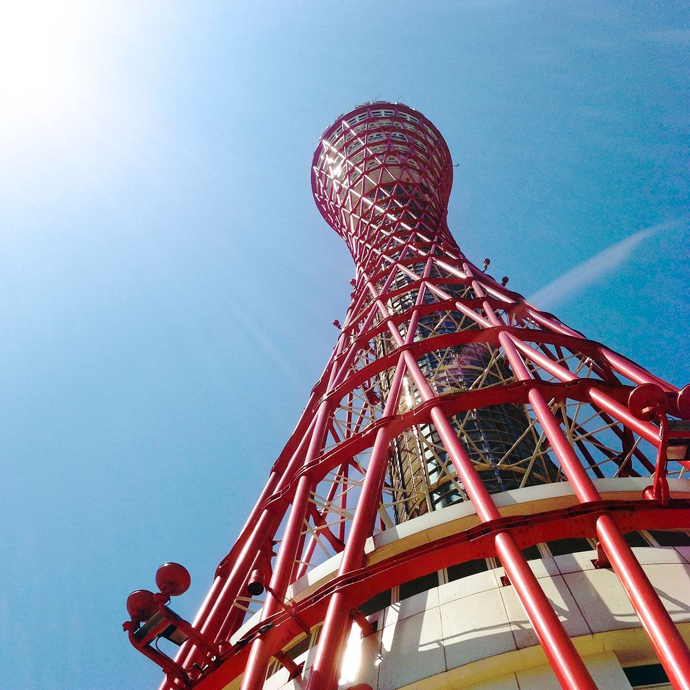 Red Kobe Port Tower