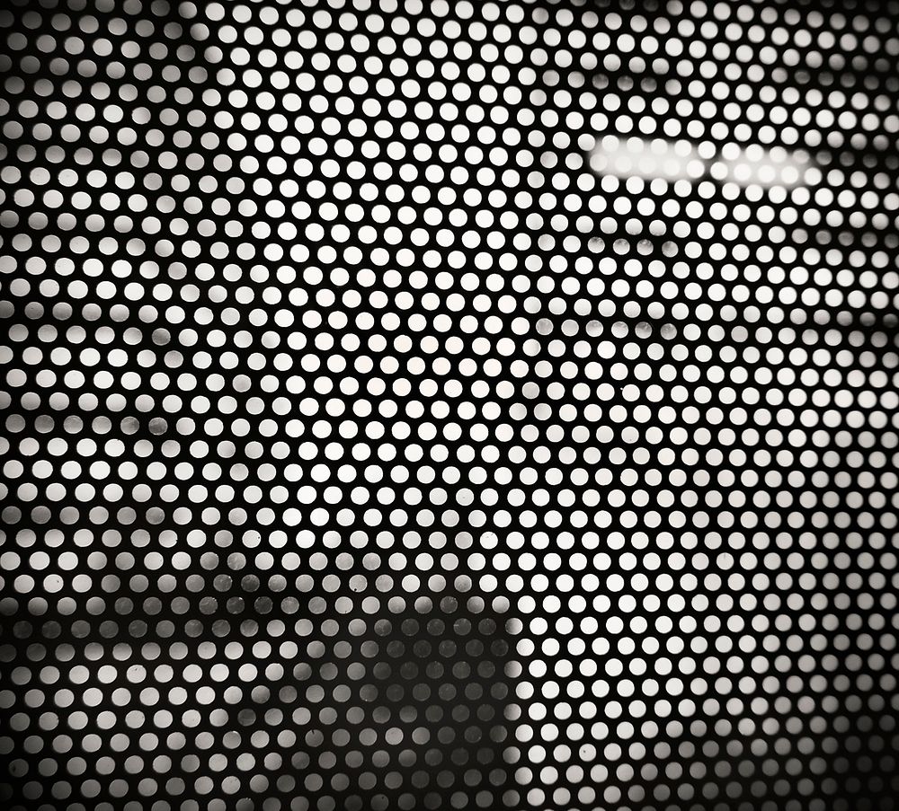 Metal Grate Hole Grille Polka Dot Abstract Concept