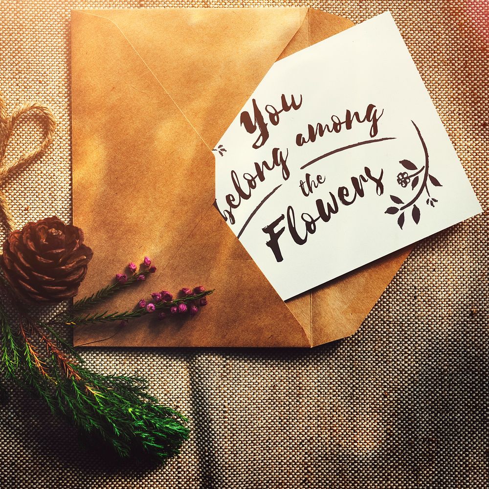 Letter Card Greeting Mobile Romantics Concept