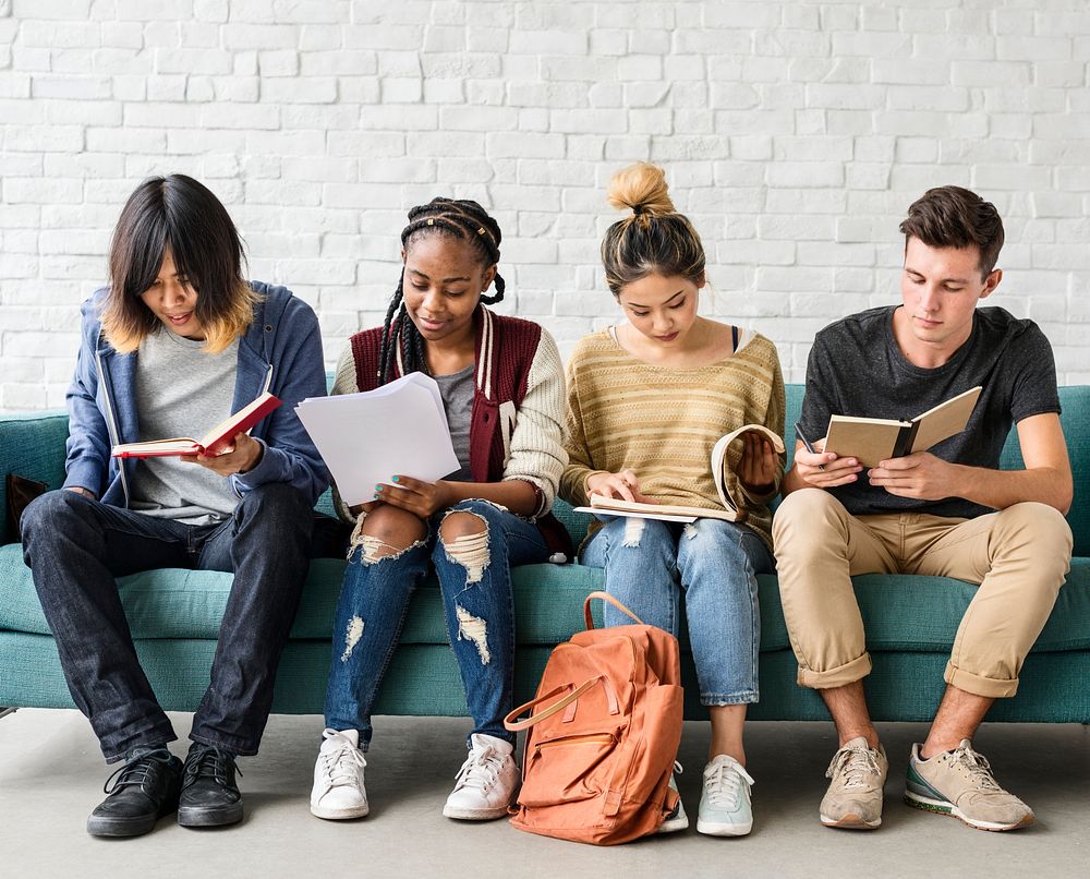 Diversity Teens Hipster Friend Education Concept