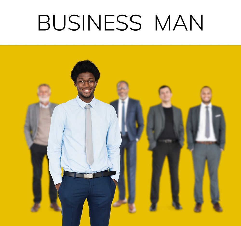 Businessmen lifestyle gesture team profession standing on background