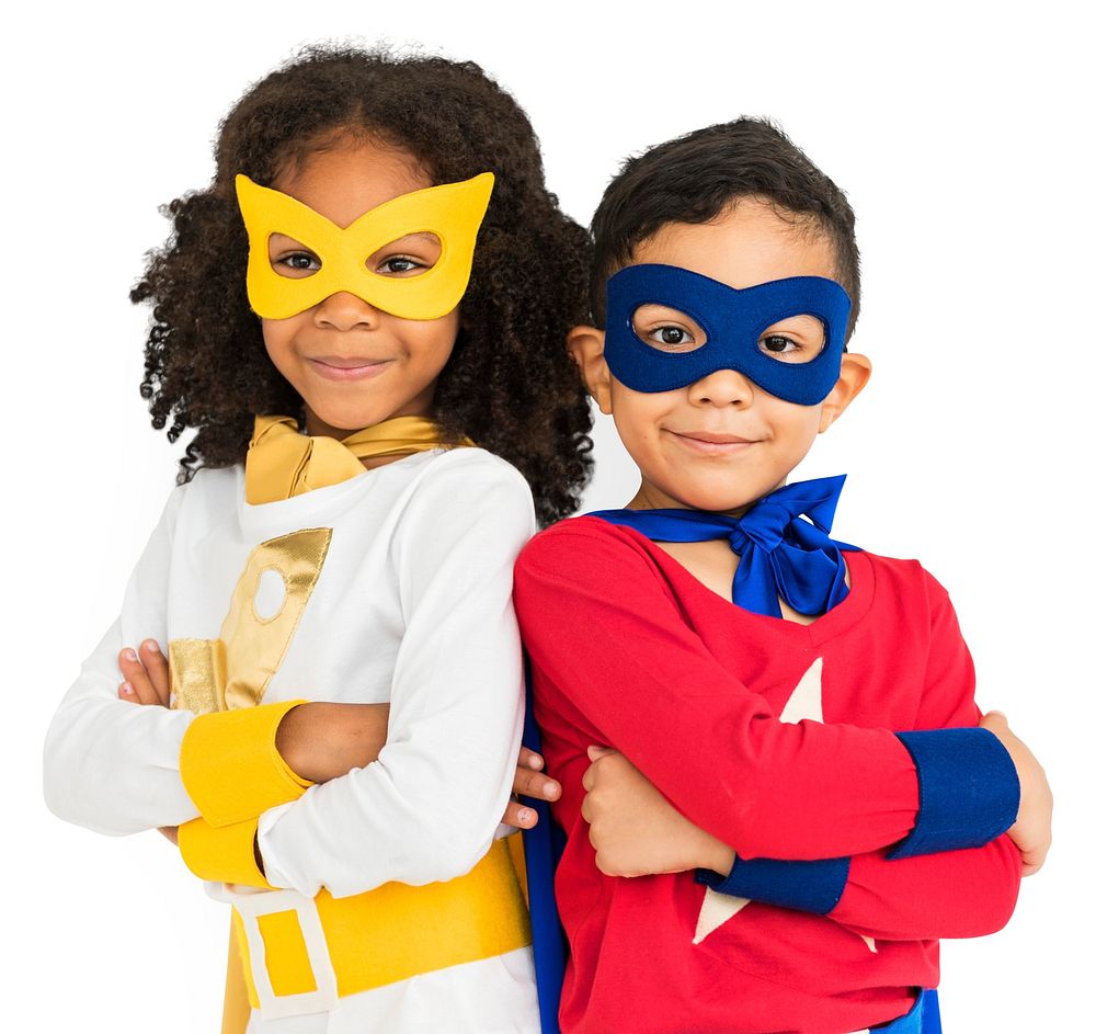 Superhero Adolescence Child Kid Expertise Concept