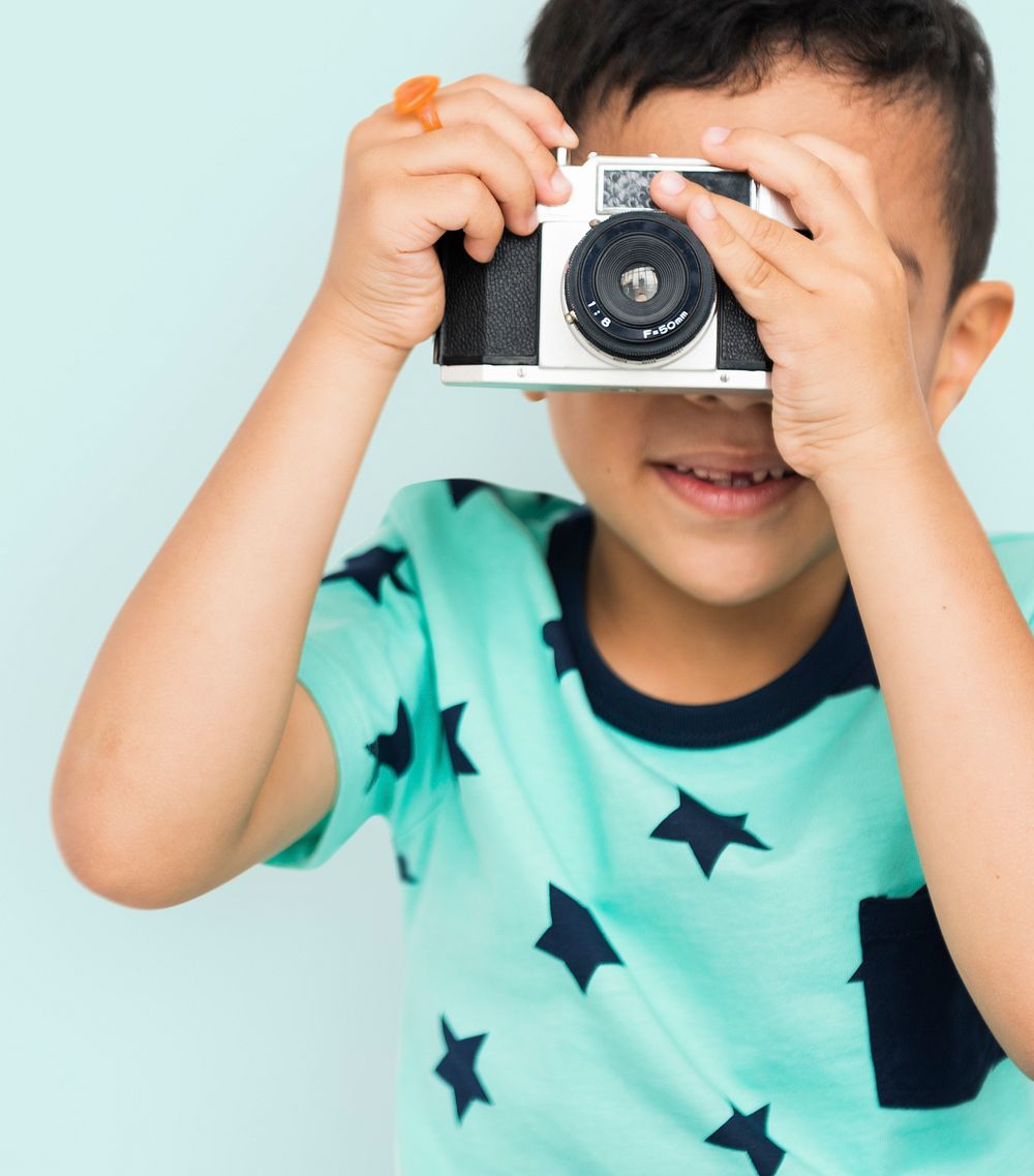 Camera Boy Photo Image Piceture Son Kid Concept