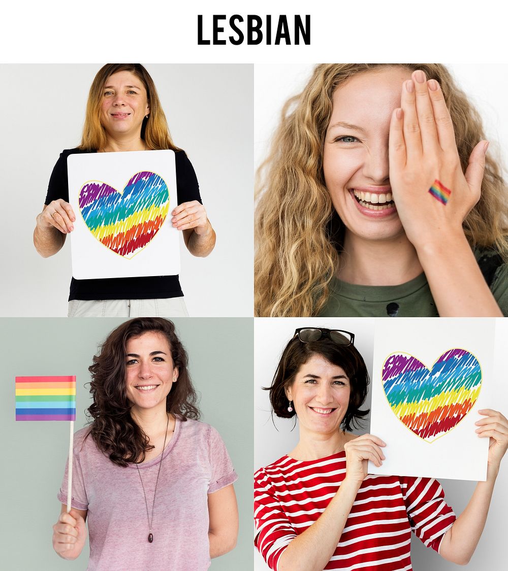 LGBT Lesbian Gay Pride Equality Human Rights Studio Collage