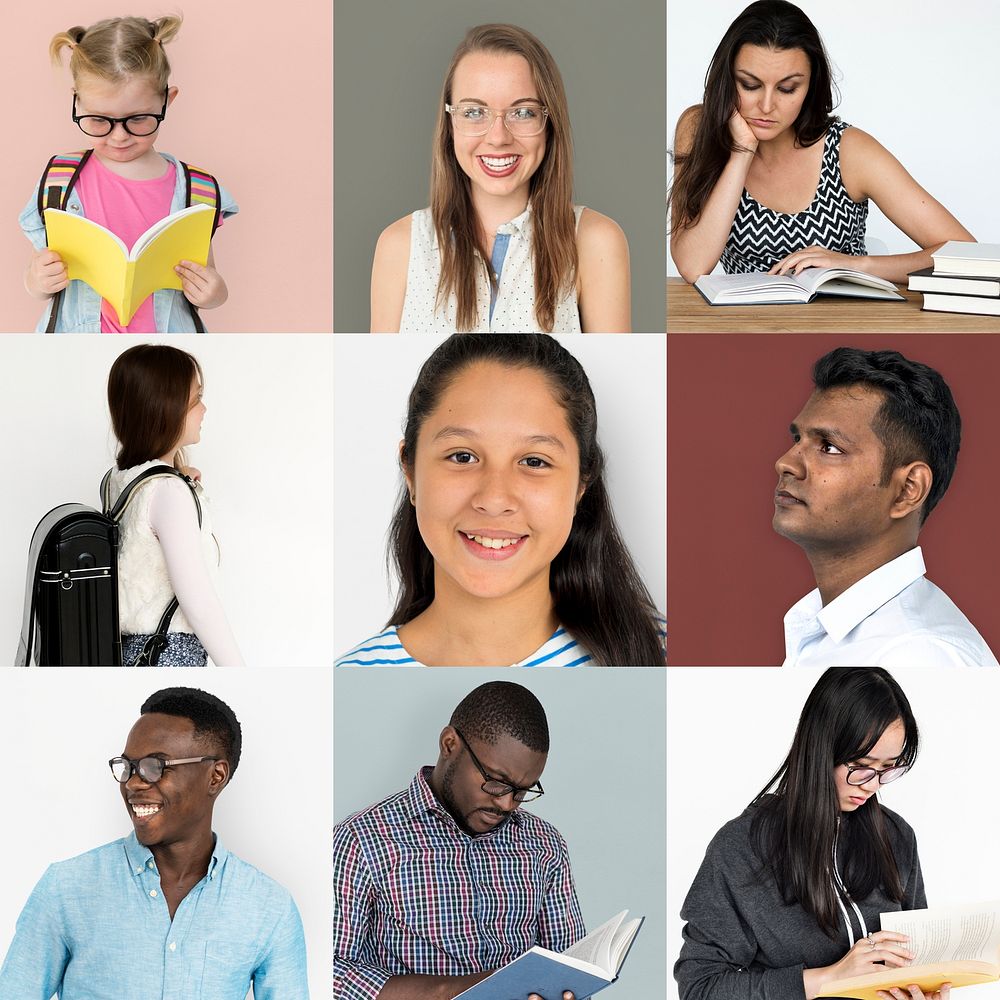 Diversity Set of People Learning Study Knowledge Collage
