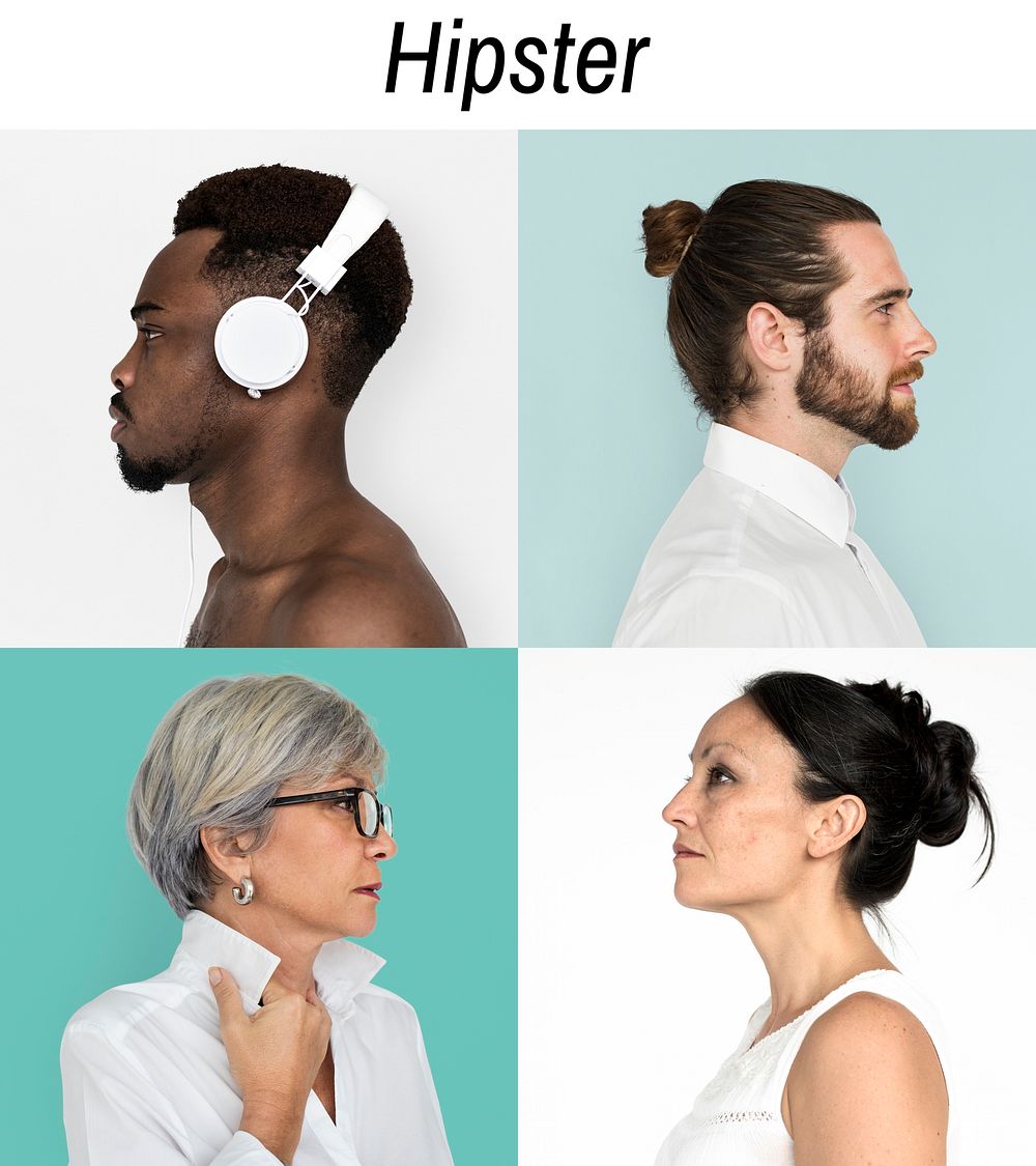 Collection of hipsters
