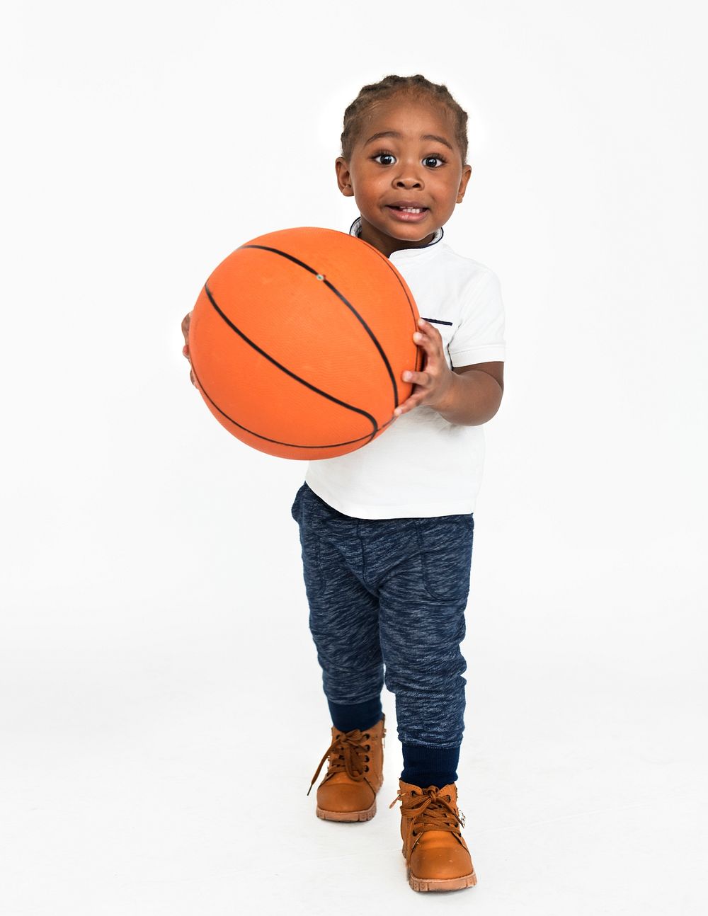 Boy Basketball Casual African American Concept