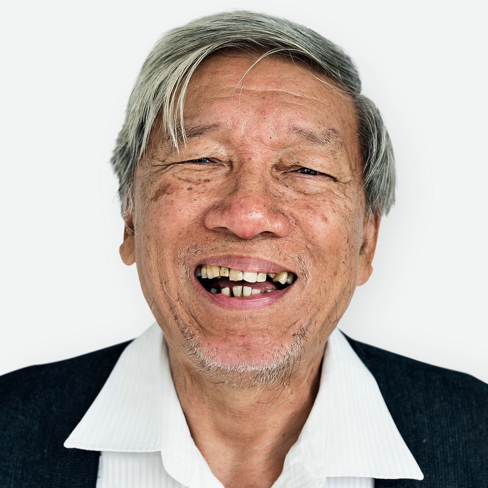 Portrait of a Thai elderly man