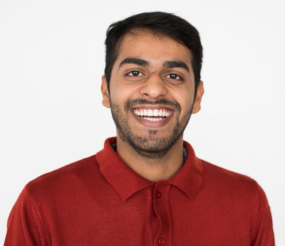 Indian Man Smiling Portrait Concept