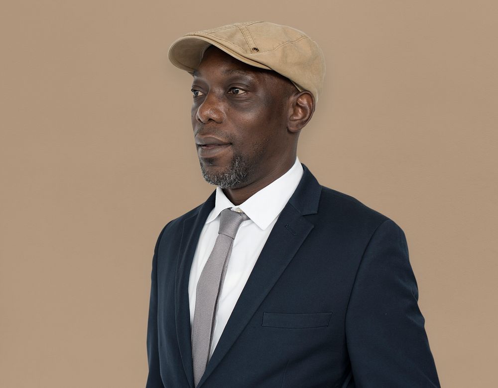 African Descent Man Hat Side Concept