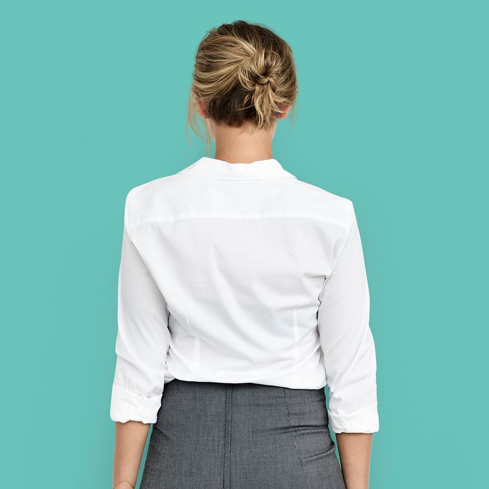 Business Woman Back View Concept