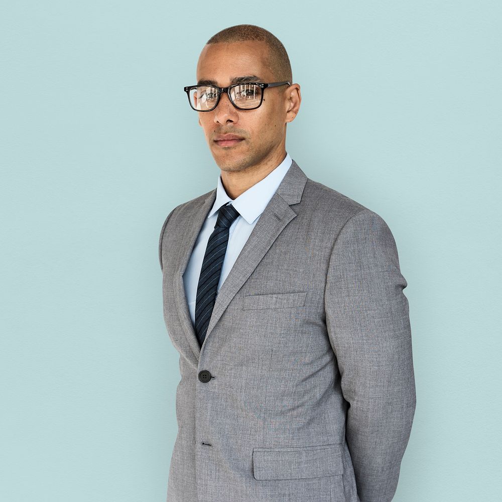 African Descent Business Man Standing