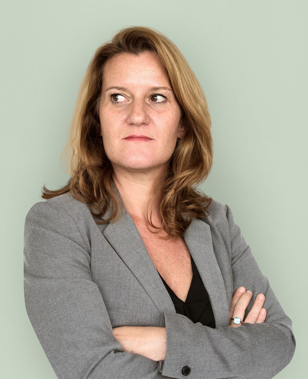 Adult woman corporate crossed arms portrait