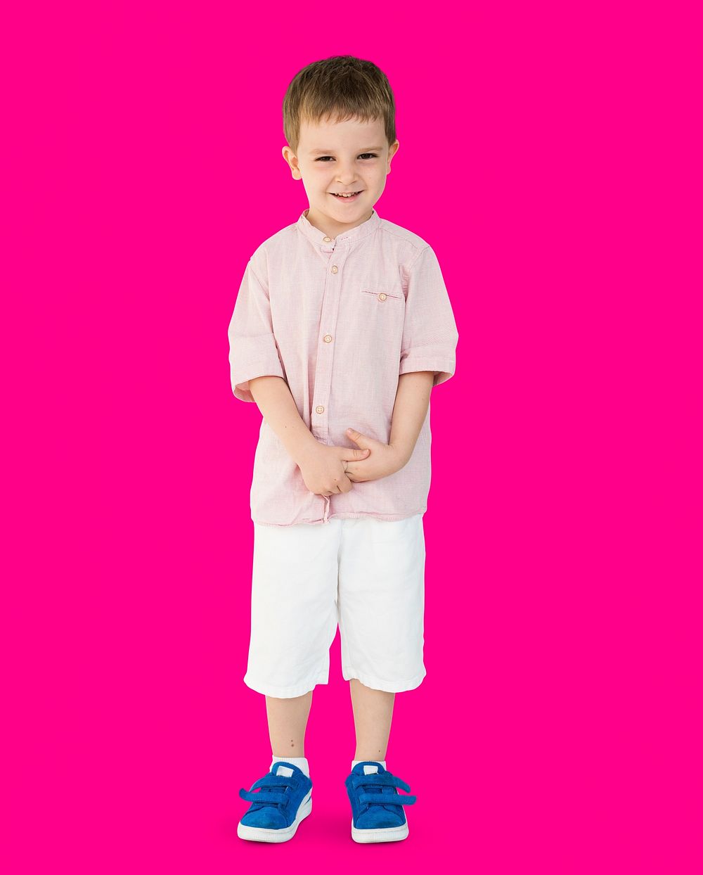 Caucasian Little Boy Smile Happy Adorable