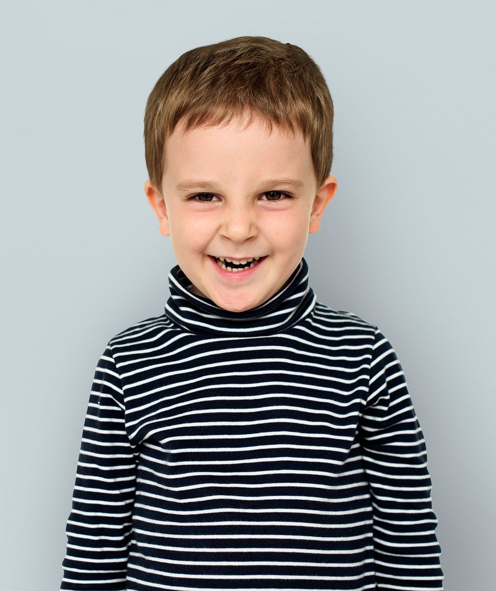 Little Boy Face Expression Portrait