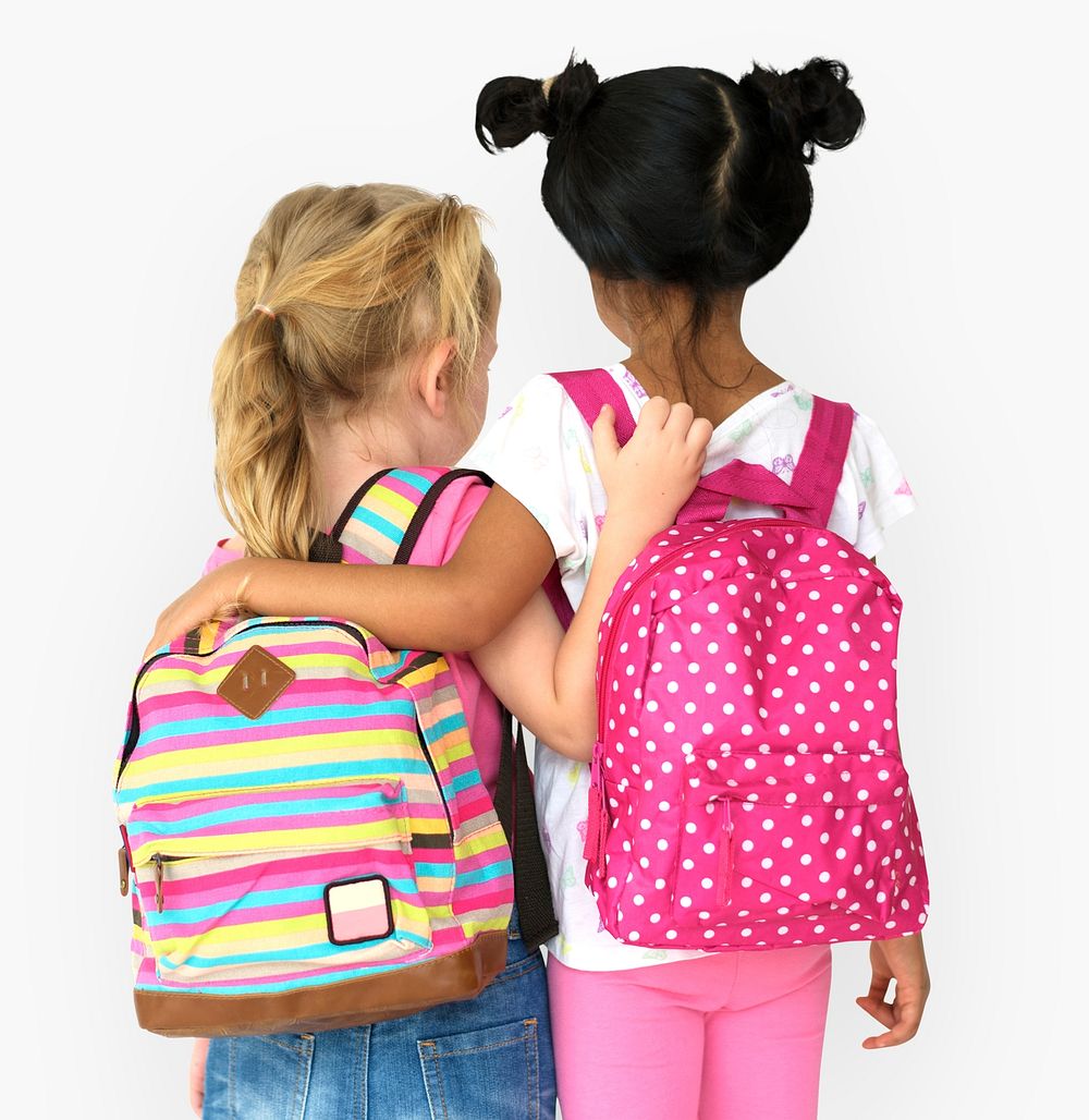 Little Girls Backpack Back View