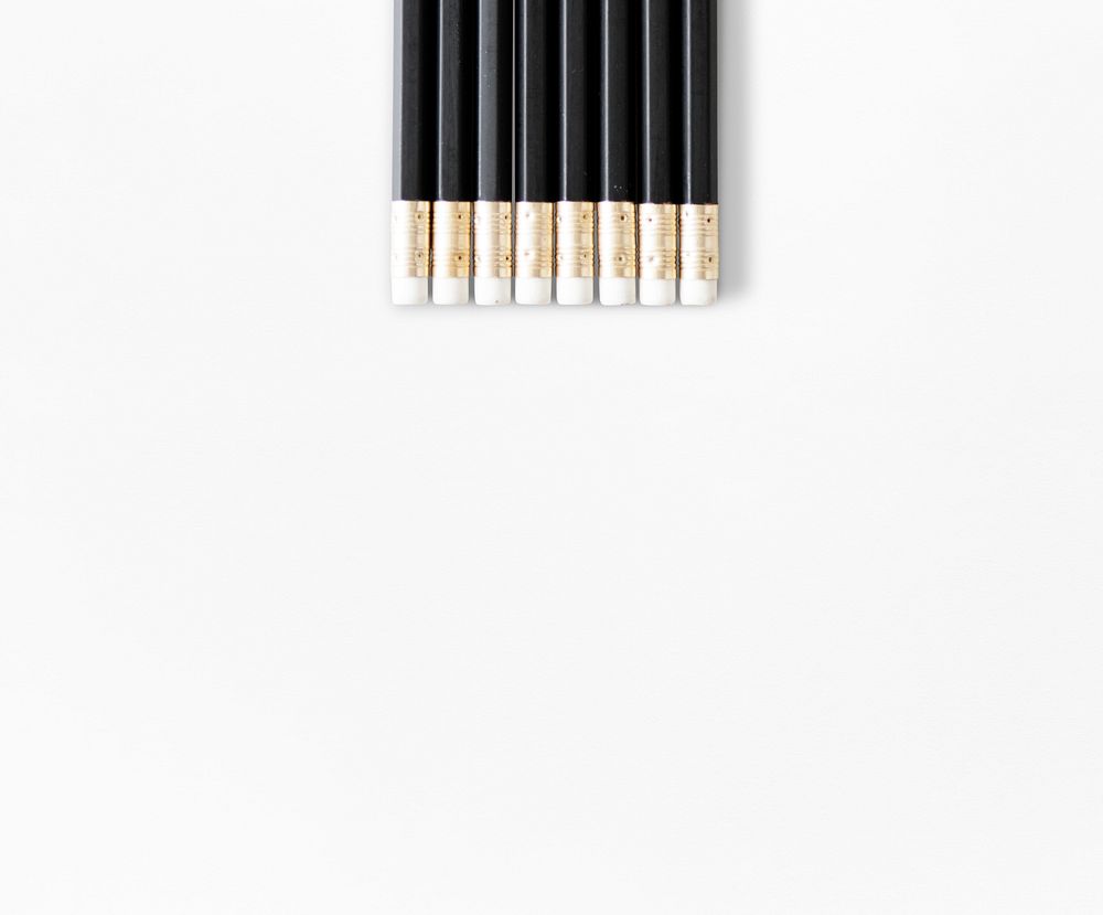 Black Wooden Pencils with Eraser | Premium Photo - rawpixel