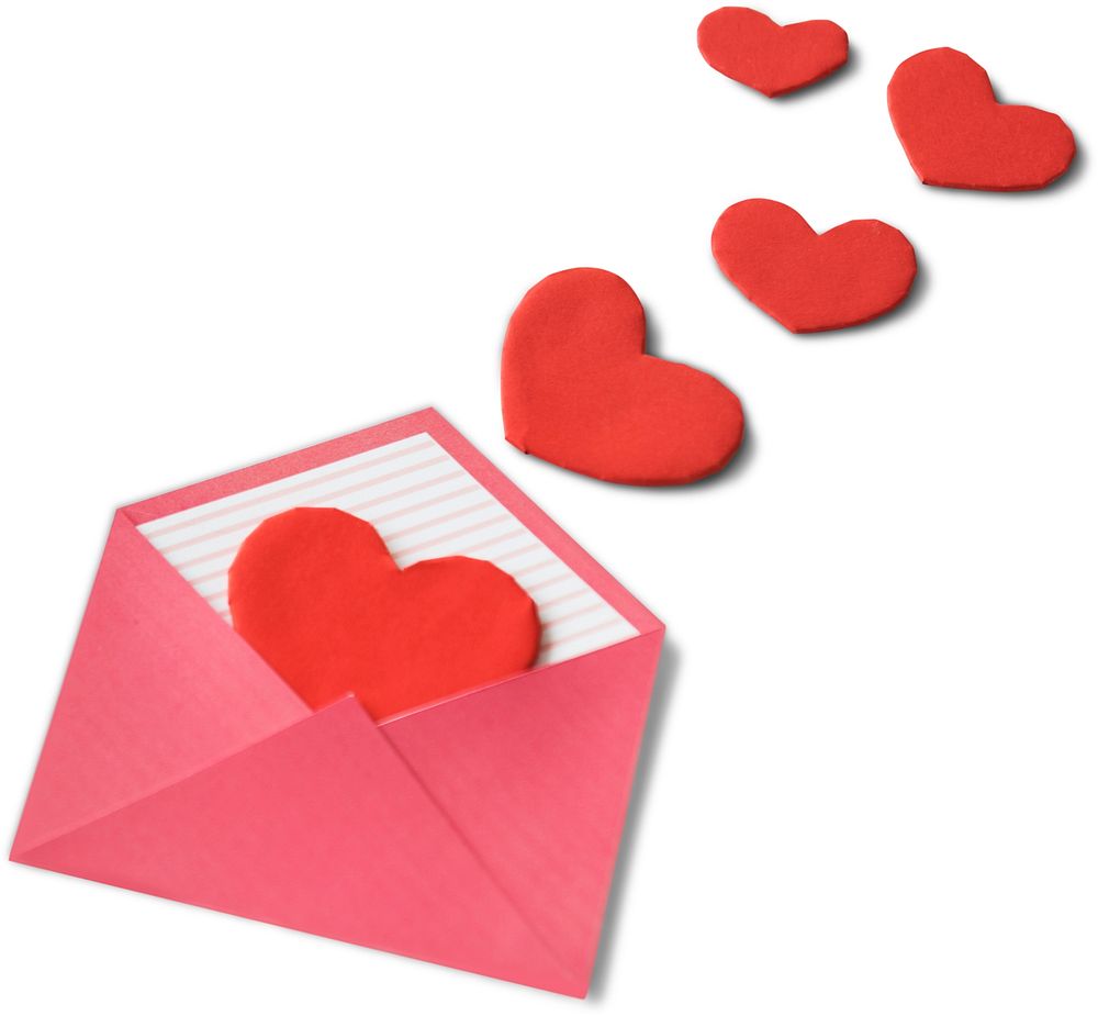 Love Letter Hearts Romance Lovey Dovey