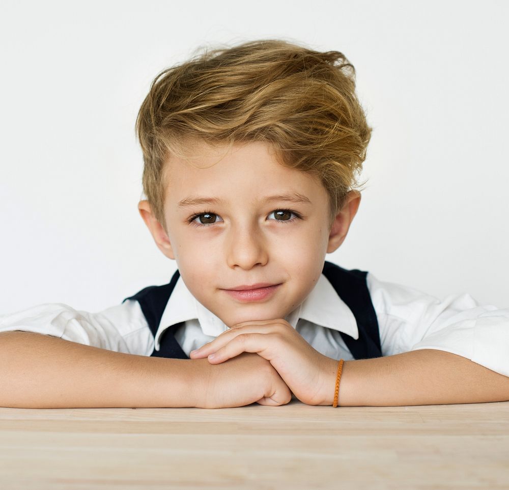 Elementary Age Boy Smart Thinking