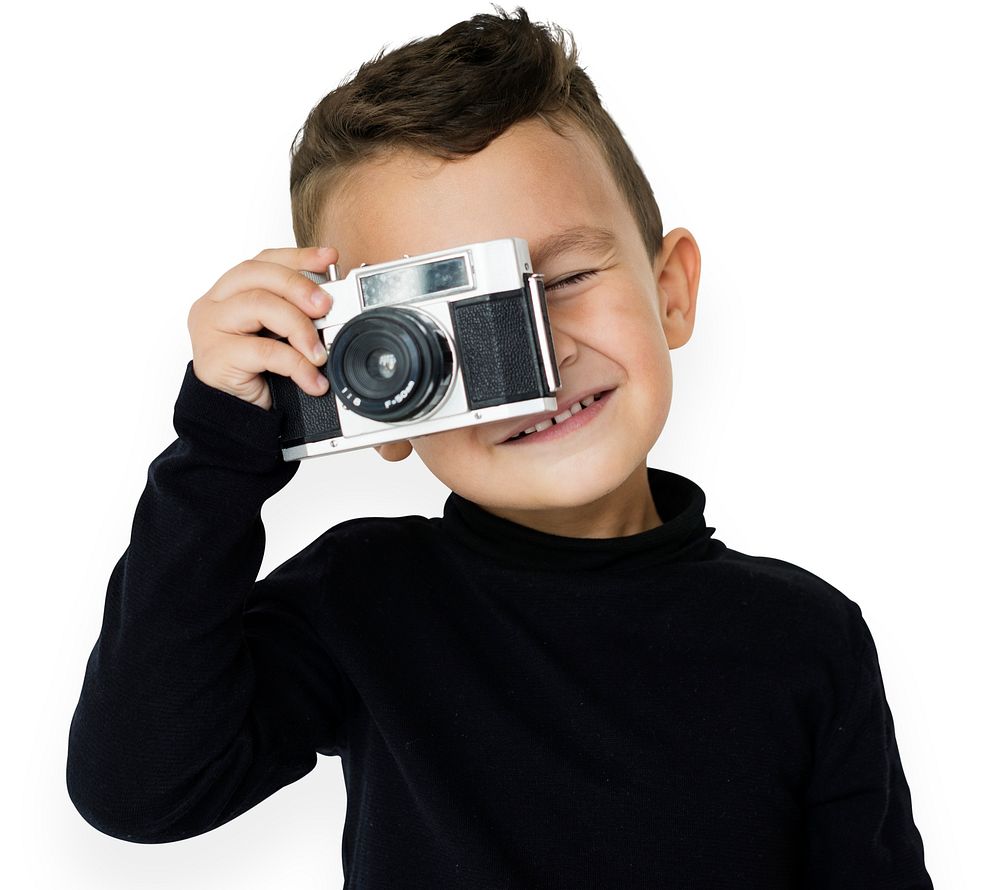 Little Boy Camera Photography Smiling