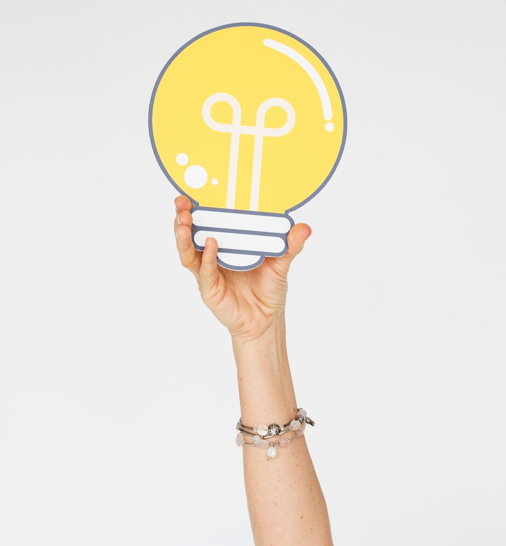 Hand Show Light Bulb Ideas Think