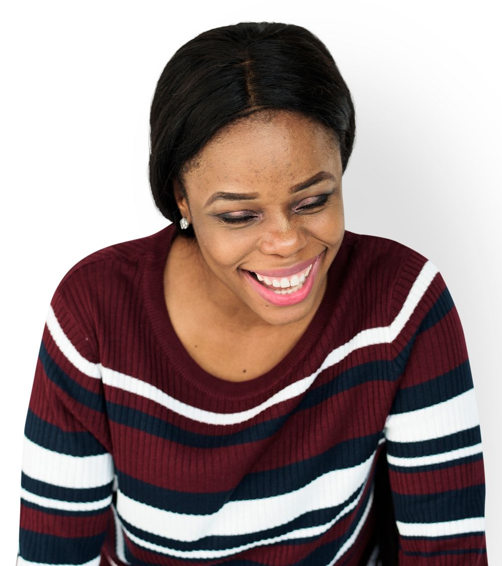 Woman Portrait Smiling Laughing Emotional