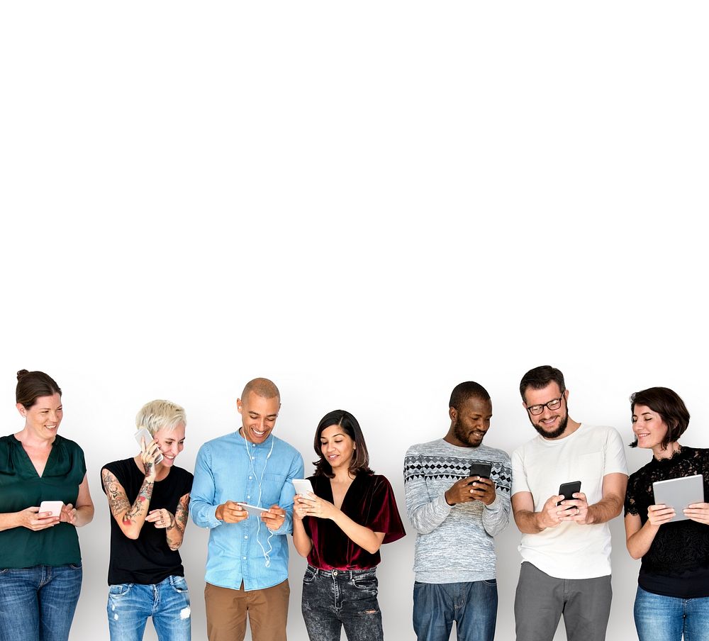 Diversity Group Use Mobile Phone Communication