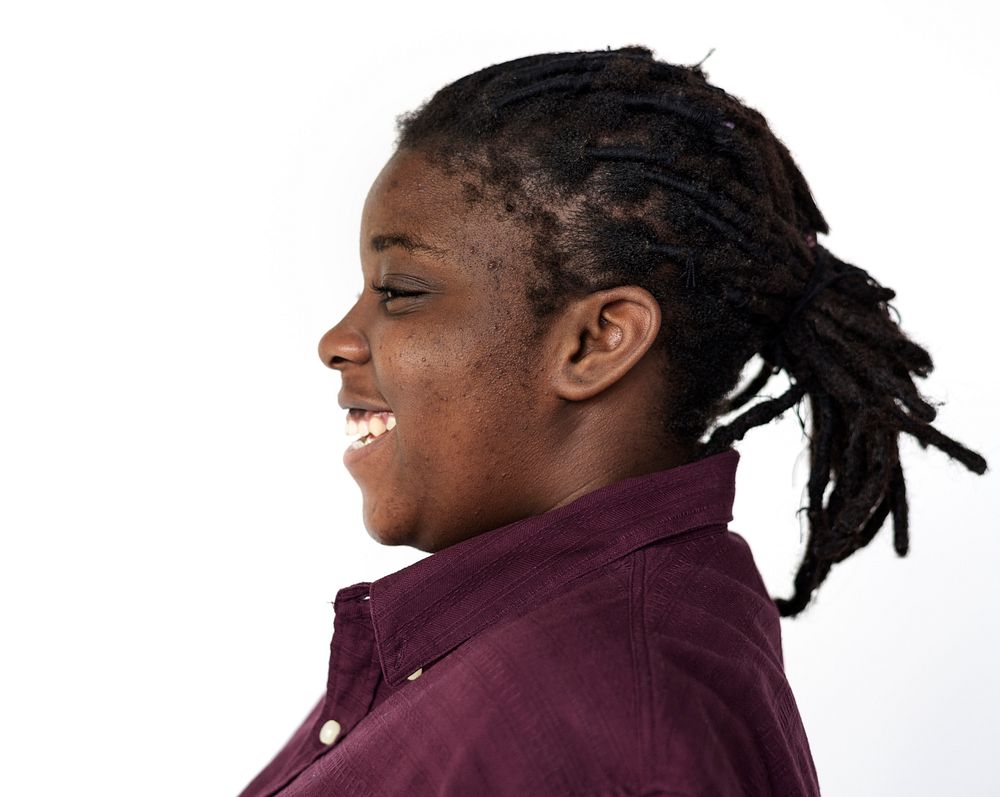 African Girl Smiling Portrait Concept