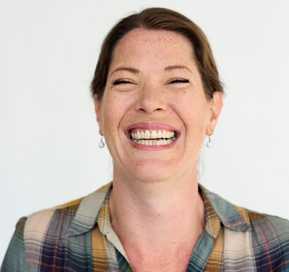 Adult Woman Smiling Portrait Concept