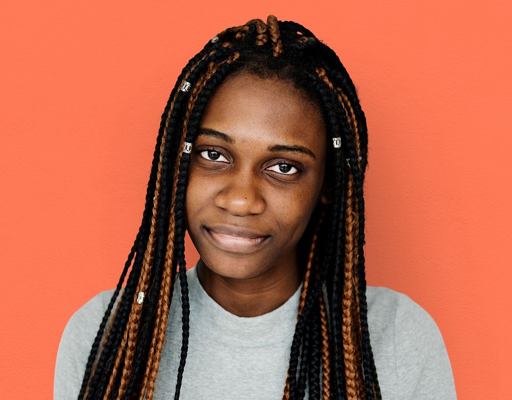 Young african descent girl with dreadlocks