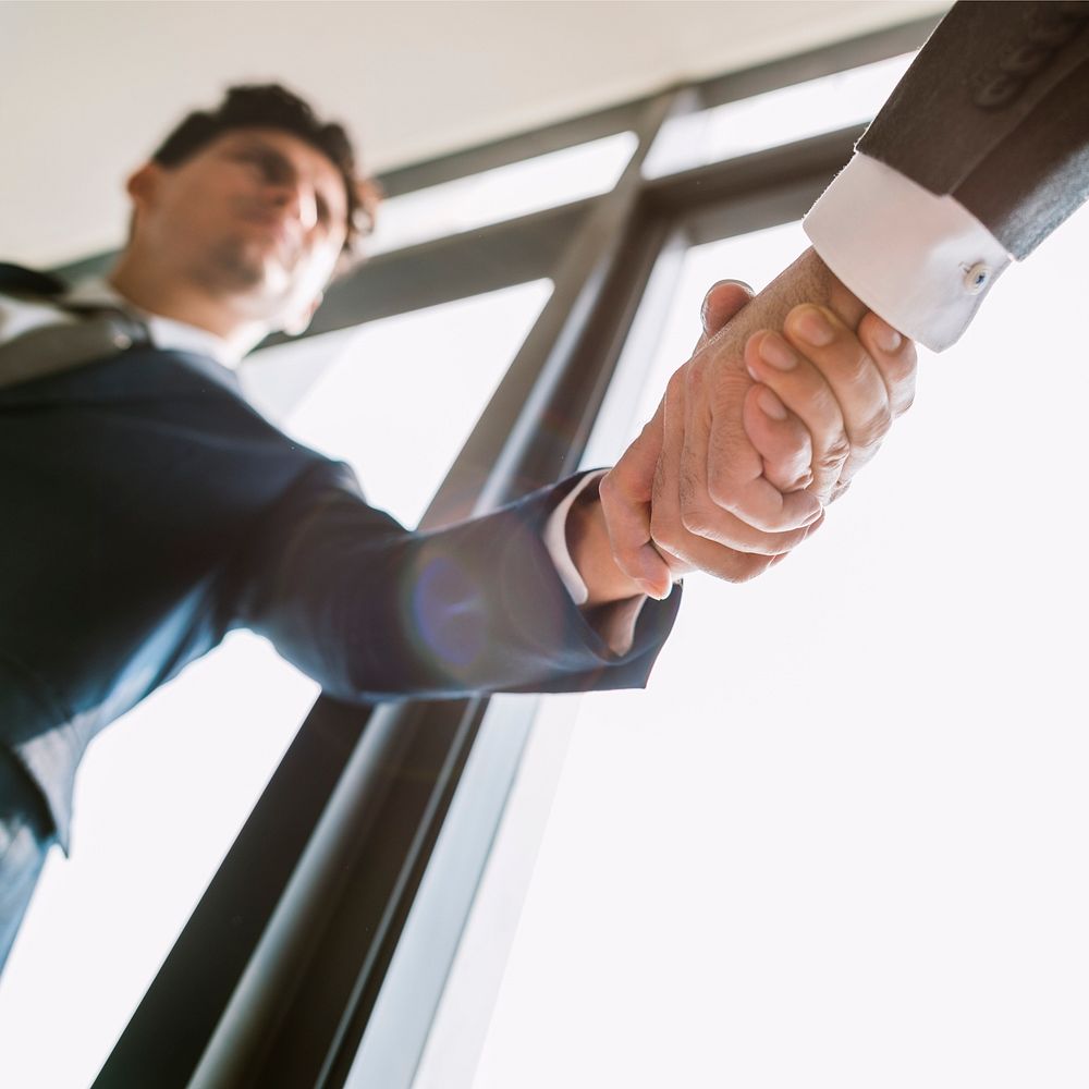Businessman Handshake Corporate Colleagues Concept