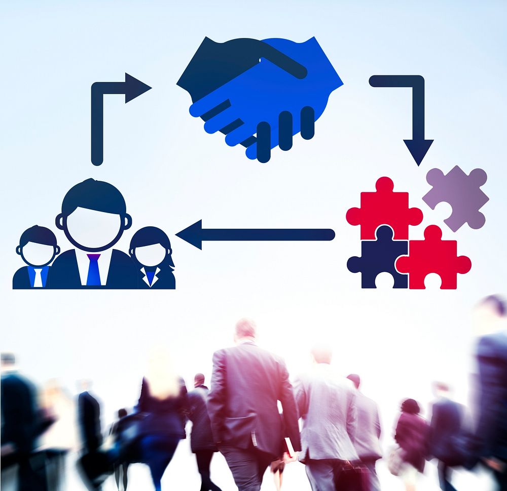Partnership Team Corporate Collaboration Connection Concept