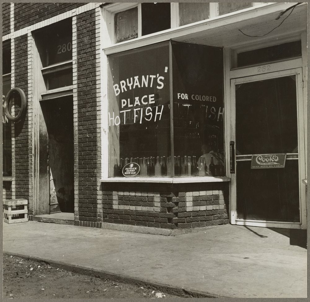 Memphis, Tenn. A fish restaurant for es in the section of the city where cotton hoers are recruited. Sourced from the…