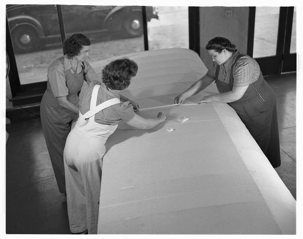 De Land pool. Sewing plane wing fabric. The ladies sewing circle has a grim meaning in De Land, Florida these days. Here's…