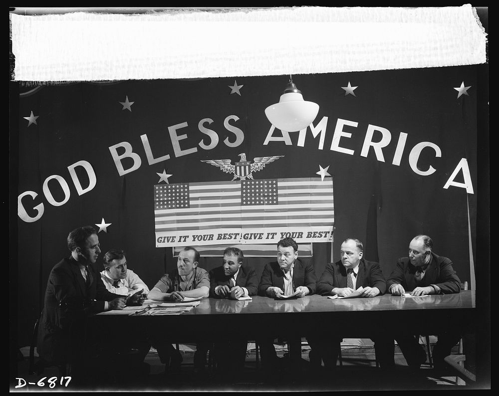 Thanksgiving, 1942. Cooperation in industry. America's employees and employers throughout the country answered the call for…