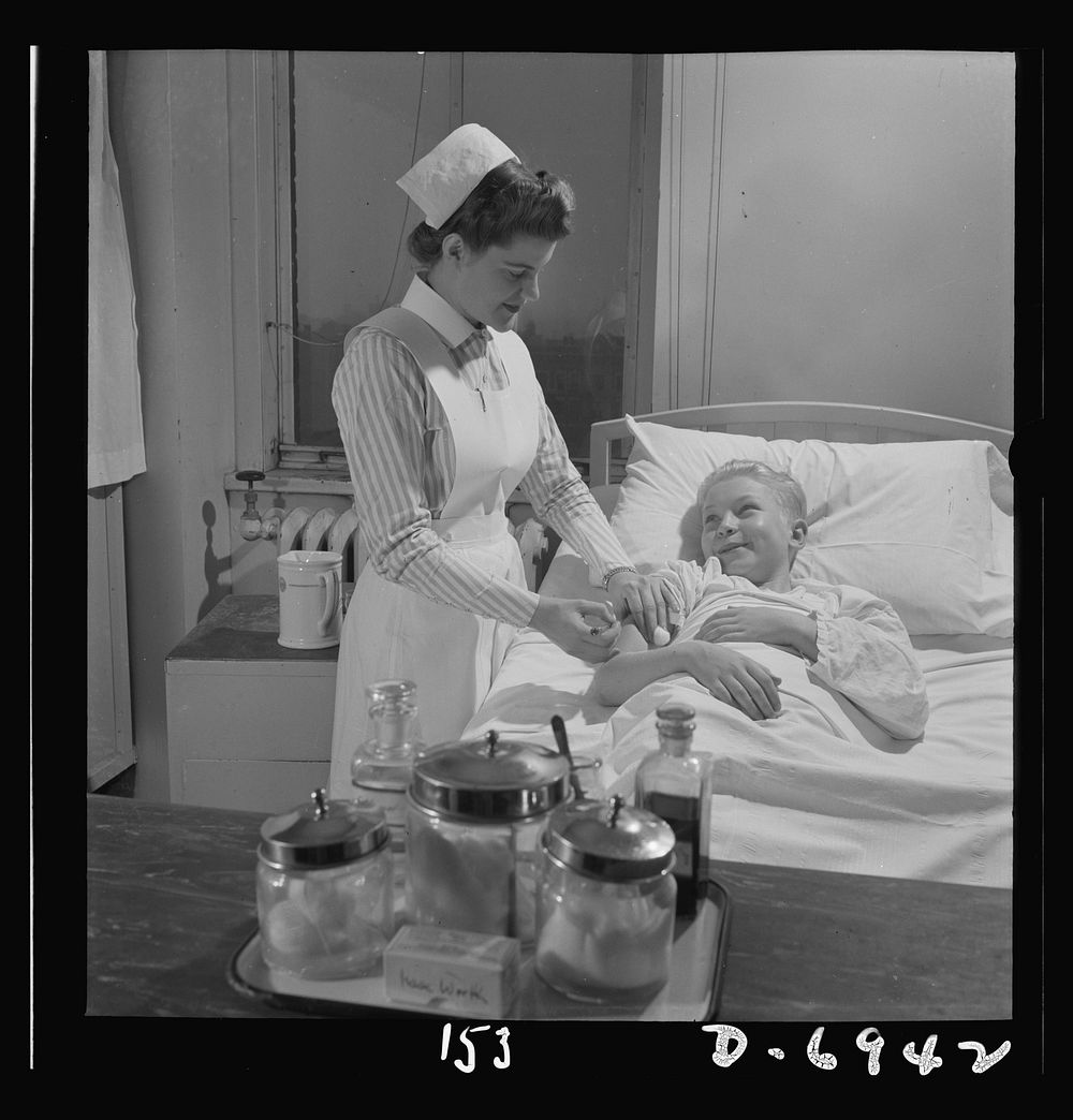 Nurse training. Student nurses, like Susan Petty of Lebanon, Pennsylvania, are rendering their country a great service by…