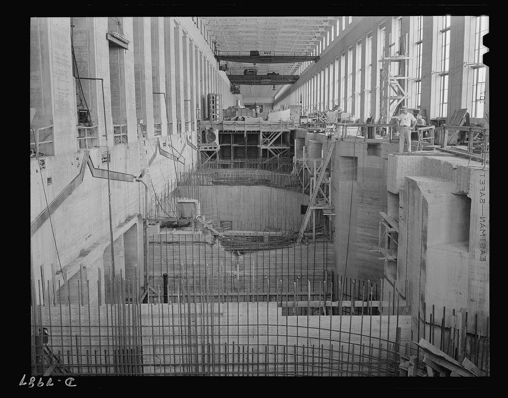 Tennessee Valley Authority. Scroll case walls for two generators at a new addition to the TVA's hydroelectric plant at…