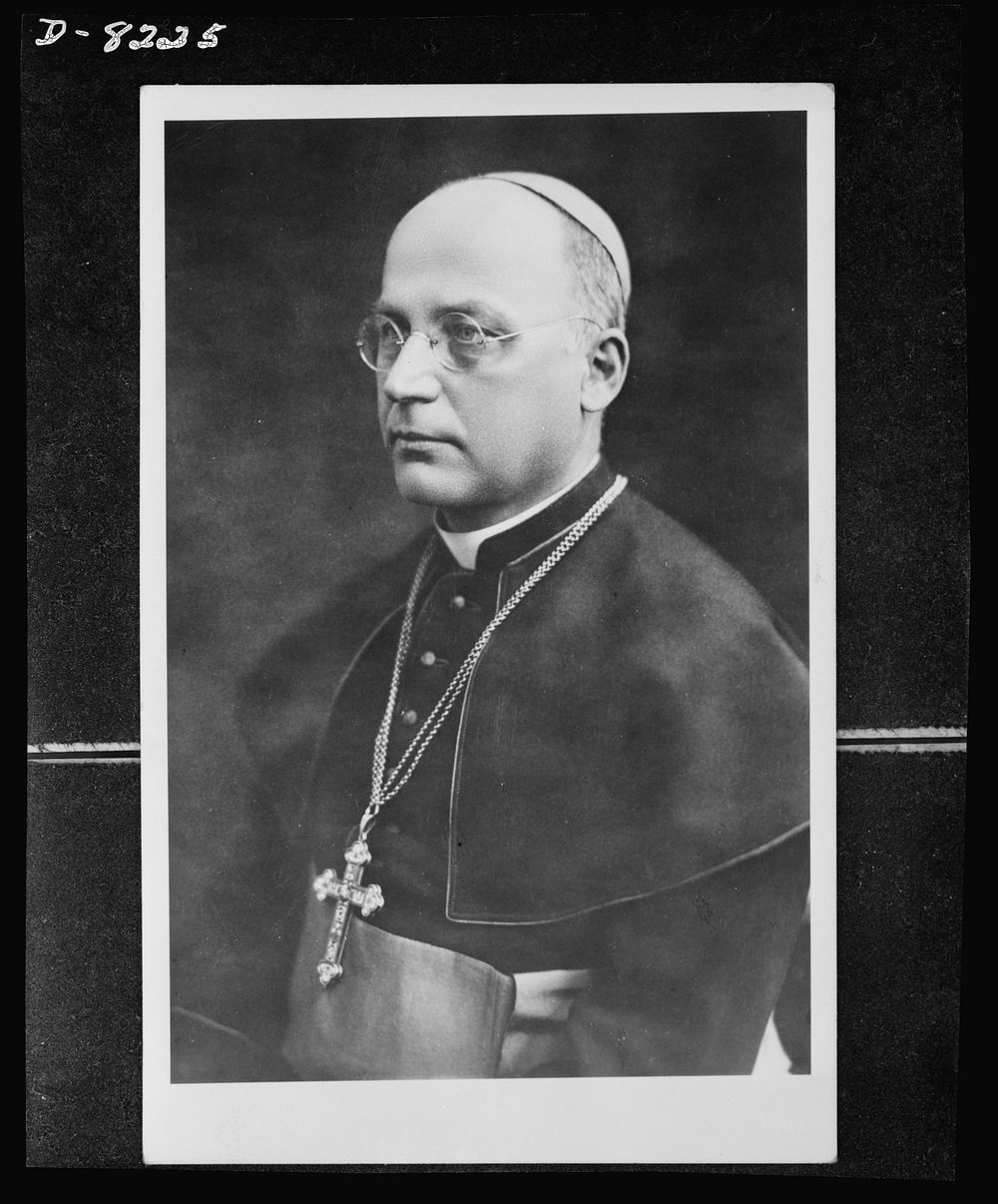 The Bishop of Berlin, the most Reverend Conrad Count von Preysing. Sourced from the Library of Congress.
